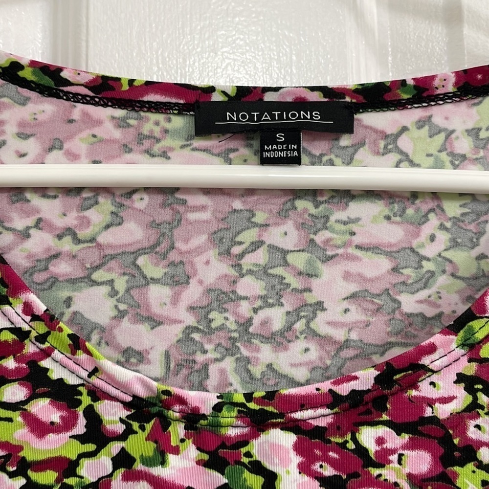 Notations Multicolored Print Top Size S - image 4